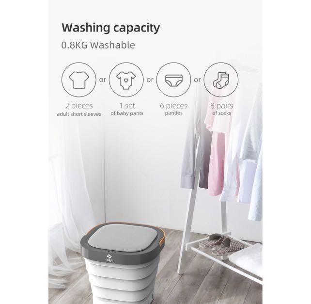 Portable Mini Washing Machine Folding Laundry Tub Basic Automatic
