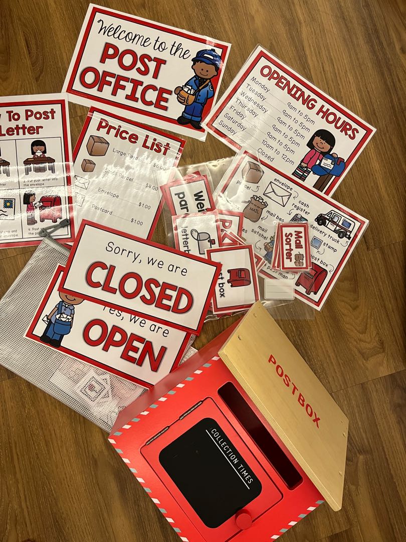 Children's Post Office Pretend Play, Hobbies & Toys, Toys & Games on