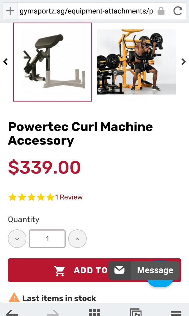 Powertec preacher curl 2025