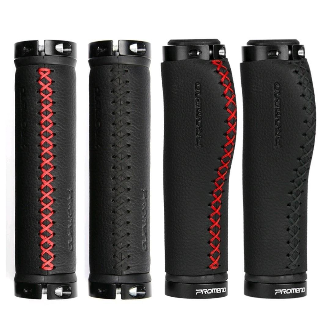 Promend Microfiber Leather Handlebar Grip Straight or Ergonomic