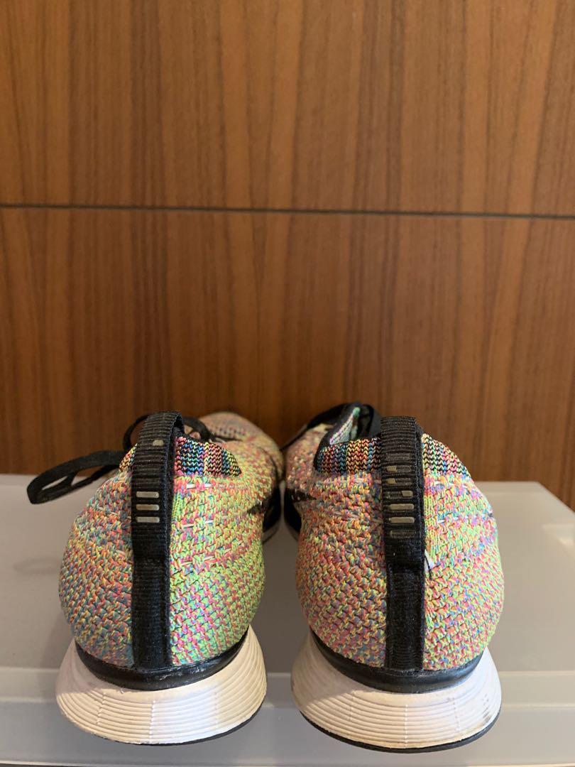 Rare Rainbow Nike Flyknit Women s Racer EU 39 US 8 Women s