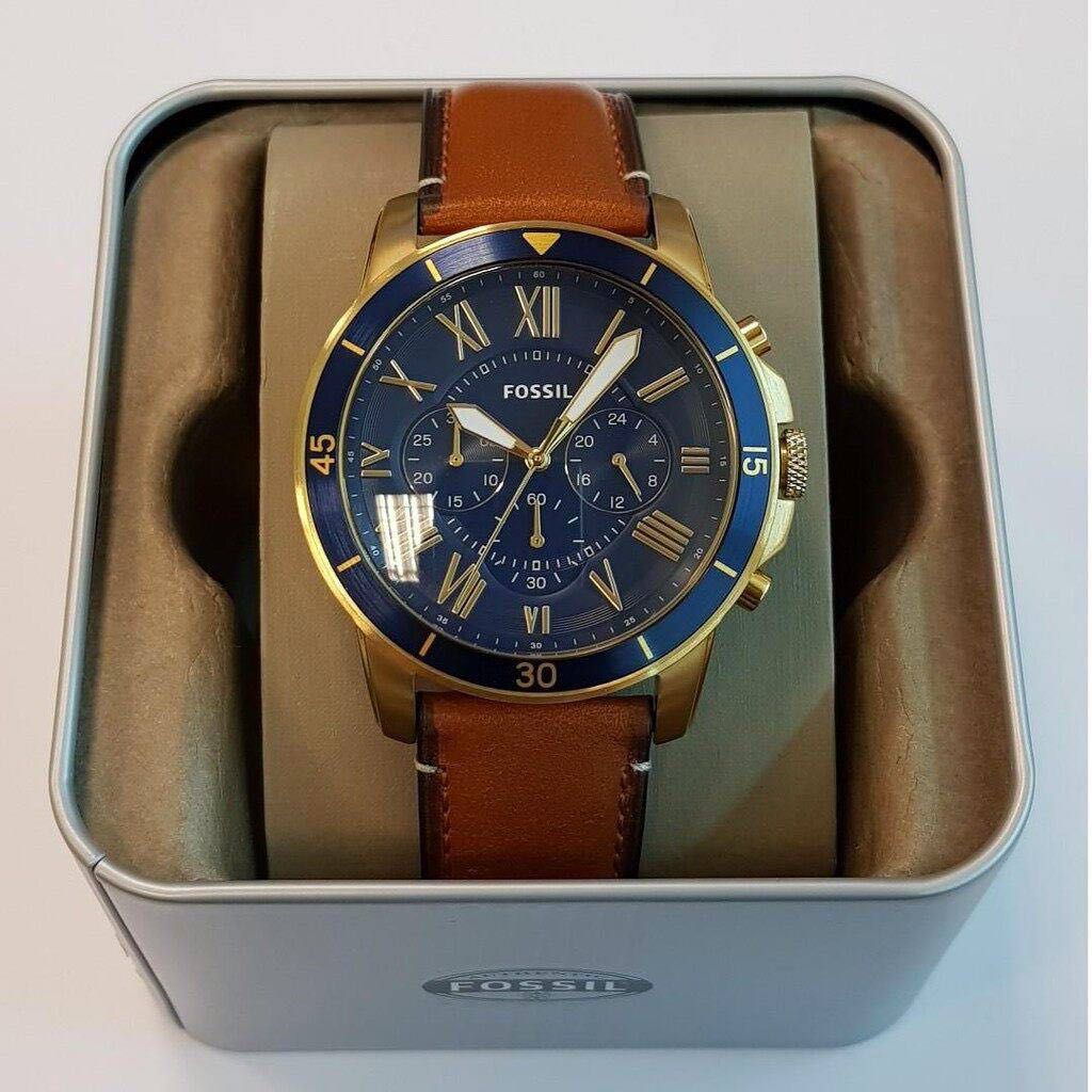 ORIGINAL FOSSIL GRANT CHRONOGRAPH BLUE 