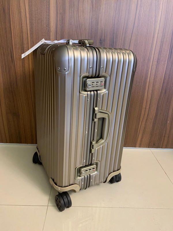 Rimowa Original Trunk S - Titanium aluminum suitcase, Hobbies & Toys ...