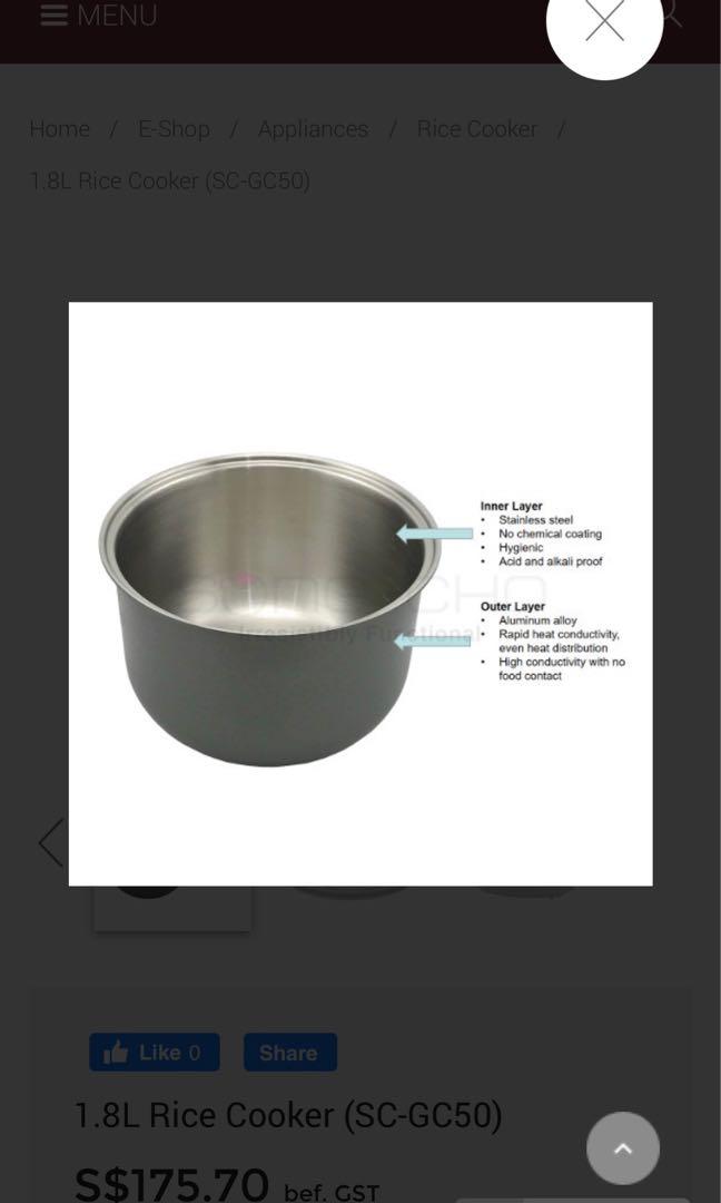 Song Cho Electric rice cooker/porridge/soup/stew/cake/yoghurt, TV