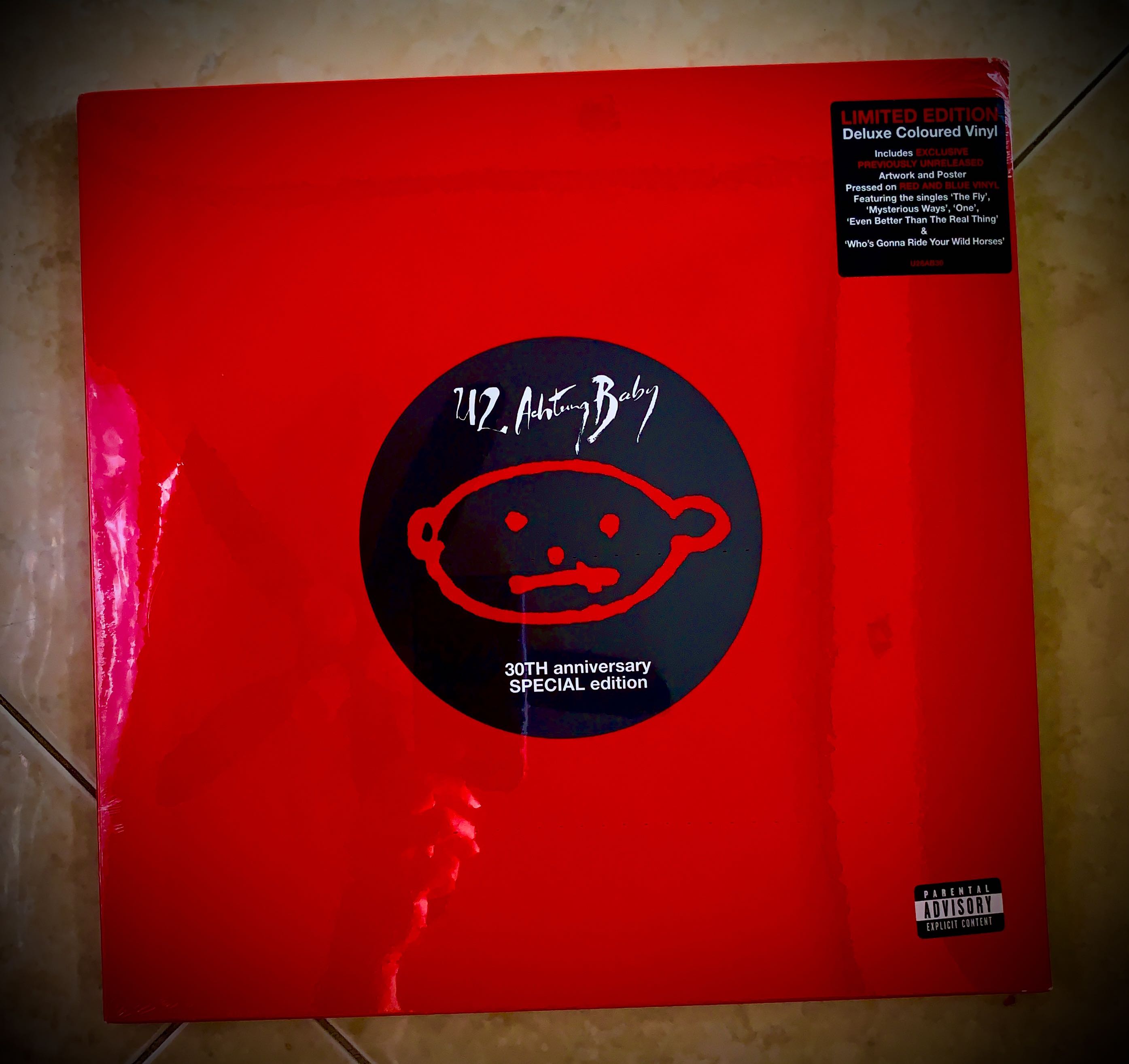 U2 Achtung Baby 30th anniversary colour vinyl LP, Hobbies & Toys, Music