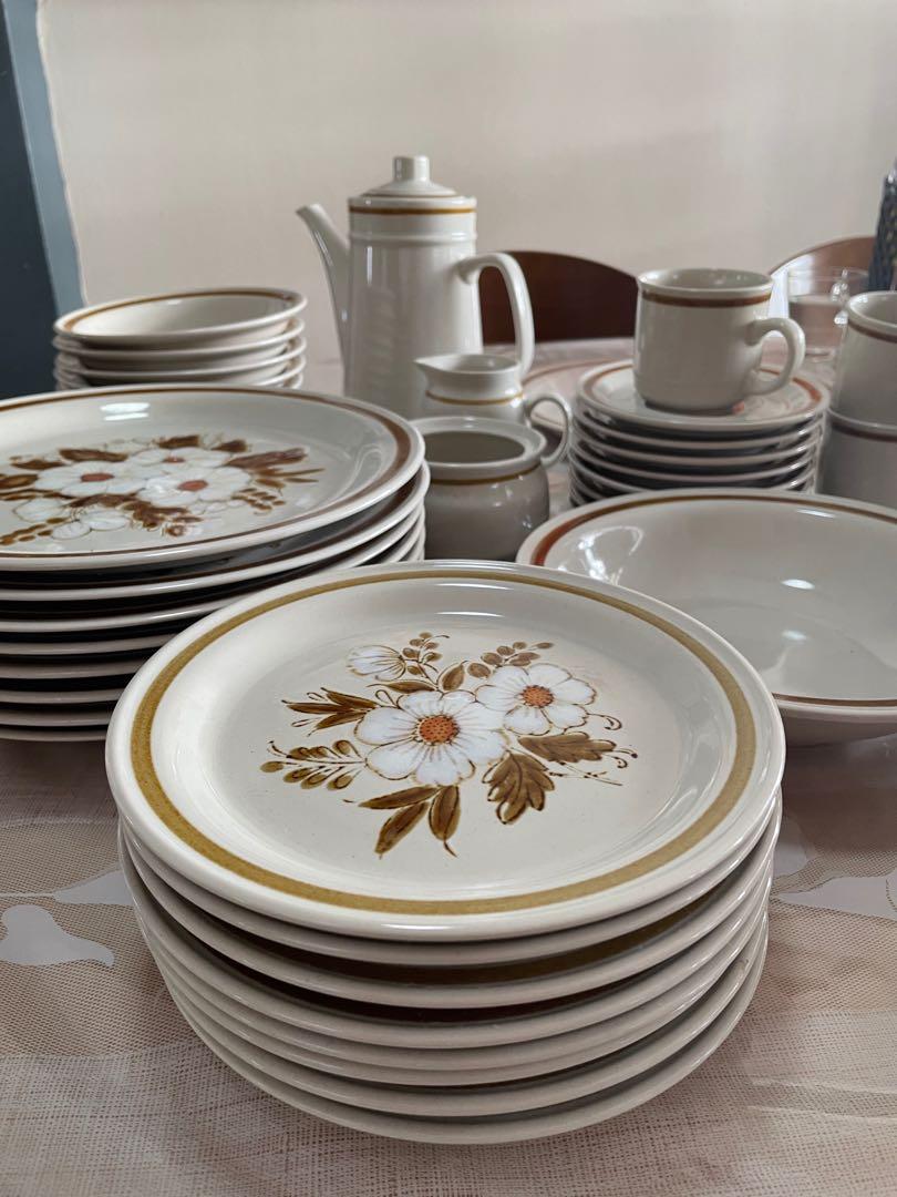 Vintage Stoneware Japan Dinner Set, Furniture & Home Living