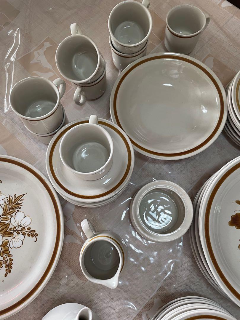 Vintage Stoneware Japan Dinner Set, Furniture & Home Living