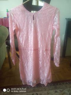 Women's Pink dress Asian size new unused tag missing
