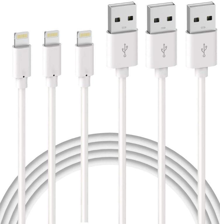 3 x cable de carga Lightning cable USB 1m para iPhone 6 de Apple 7 8 x XS XR 11 ipad Pro 