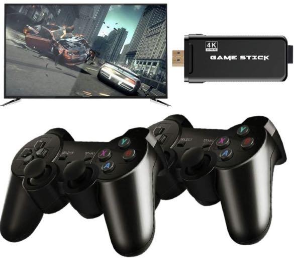 Ytfu Usb Wireless Console Game Stick 2 4g Wireless Gamepad Hdmi Output Dual Player Built In 3000 Classic Game Mini Retro Controller Video Game Console For Pc Phones Tablets Tv Video Gaming Video Game Consoles