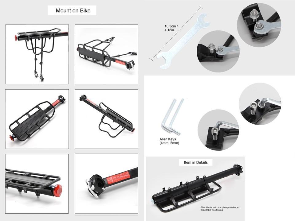 Bike rear rack carrier shop kmart