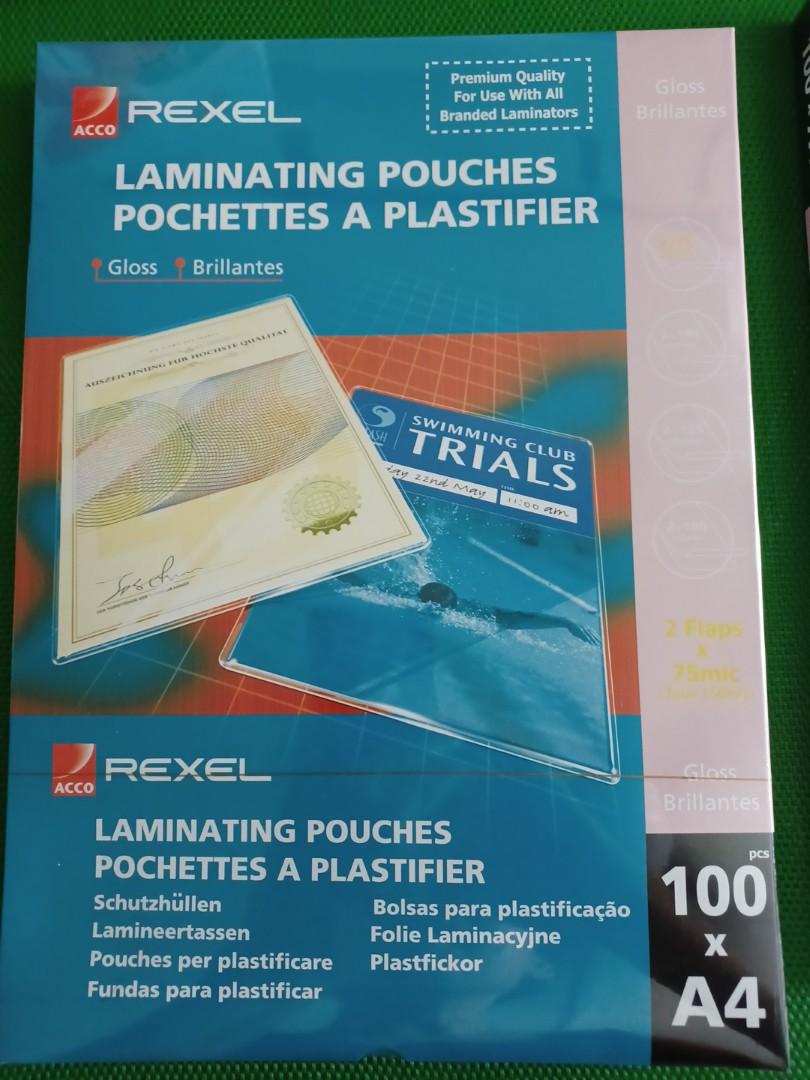 A4 Laminating Pouches, Hobbies & Toys, Stationery & Craft, Stationery