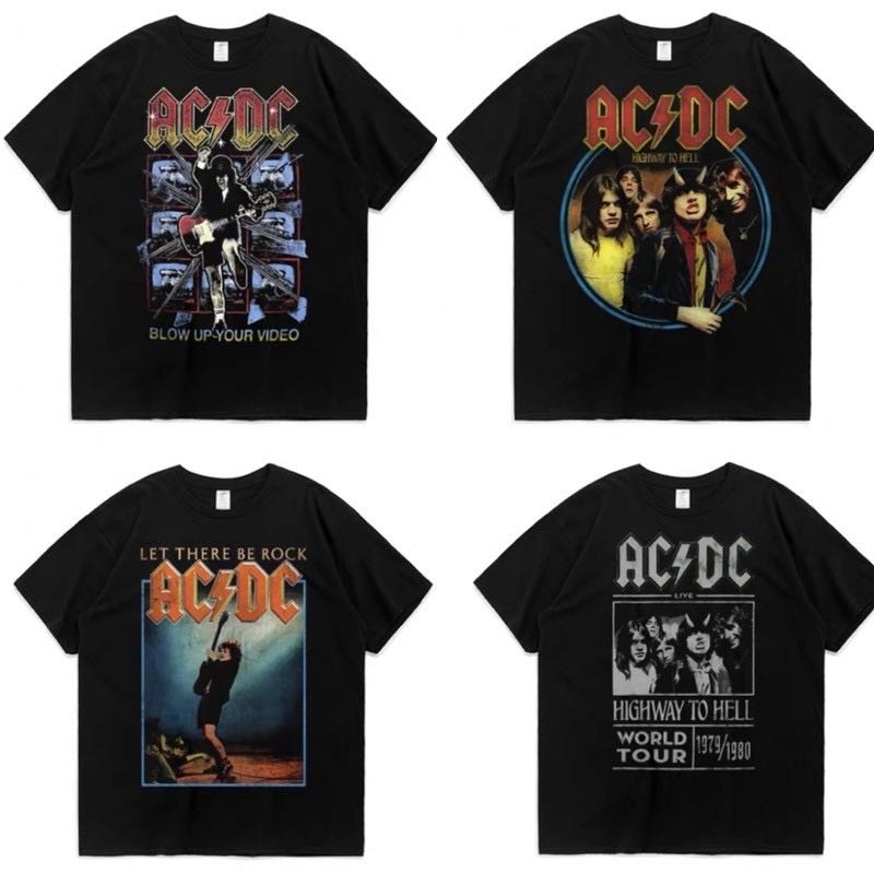 AC DC GRAPHIC TEES, Men's Fashion, Tops & Sets, Tshirts & Polo Shirts ...