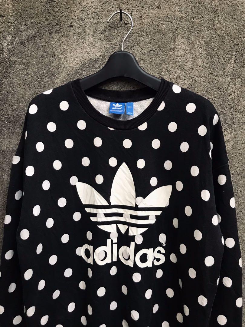Adidas polka dot sweatshirt discount