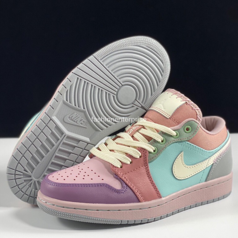 Air Jordan 1 Low Easter Pastel, Women's Fashion, Footwear, Sneakers on