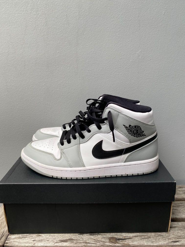Nike air jordan cheap 1 mid grey