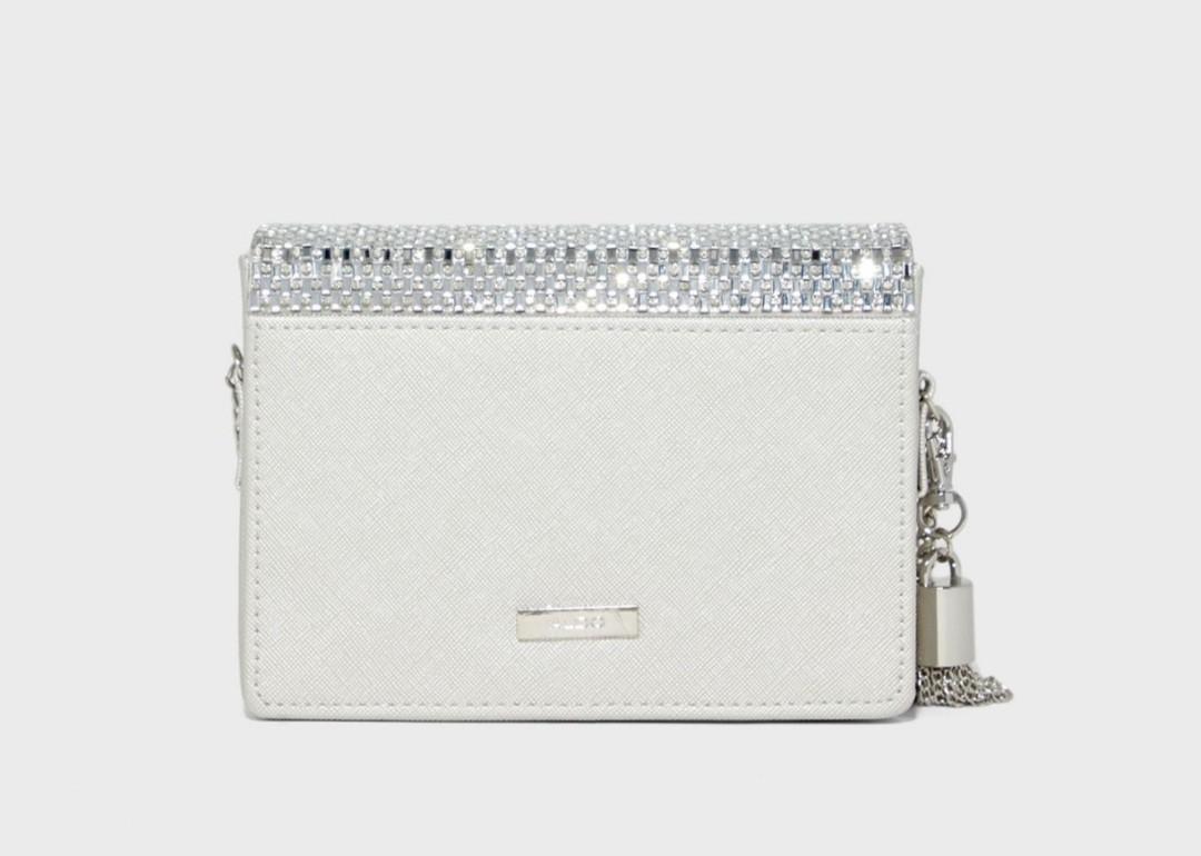 Aldo silver clutch best sale bag