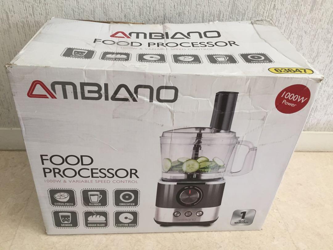 Ambiano Food Processor 1000, TV & Home Appliances, Kitchen Appliances