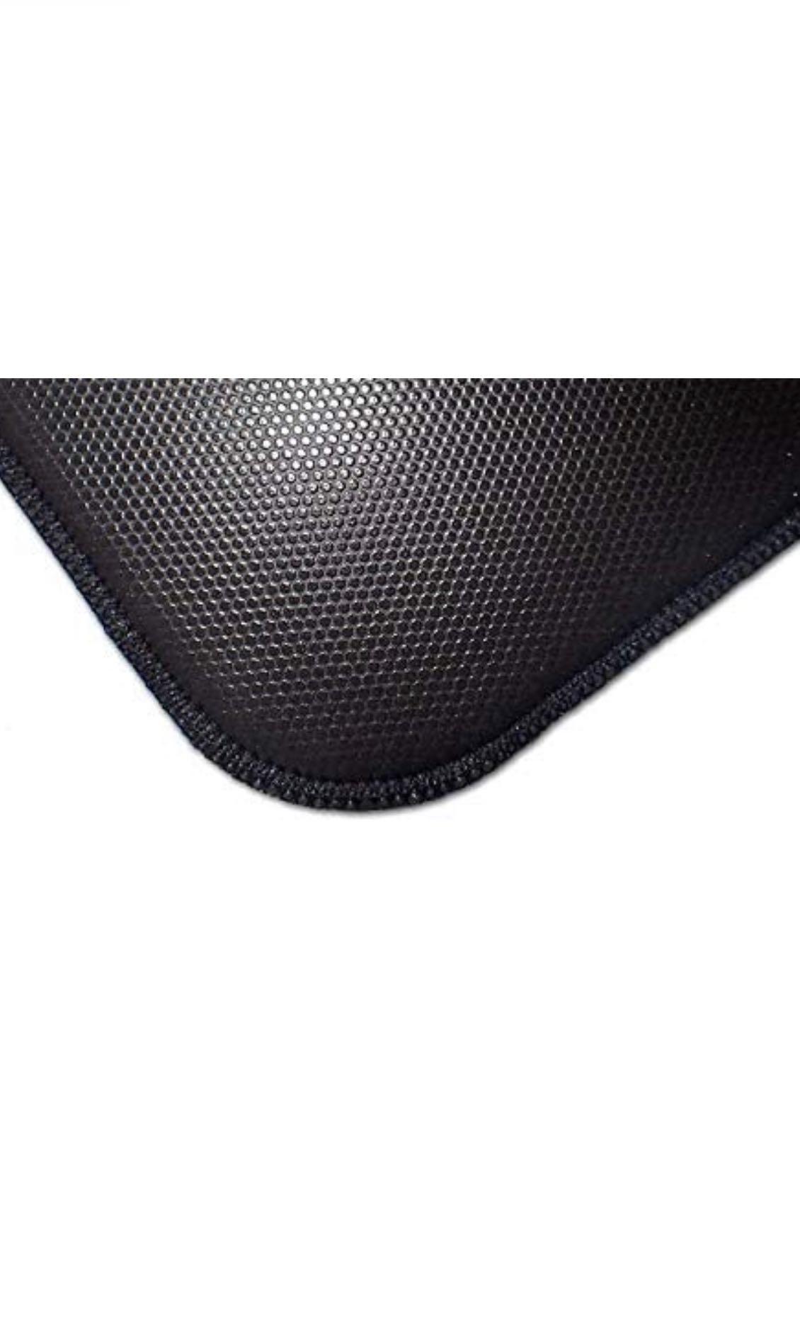 Tapis De Souris En Tissu Motif Damier - 240x200mm, Base Caoutchouc Antidérapante | Souris Pad Bureau, Maison (Blanc Rose)