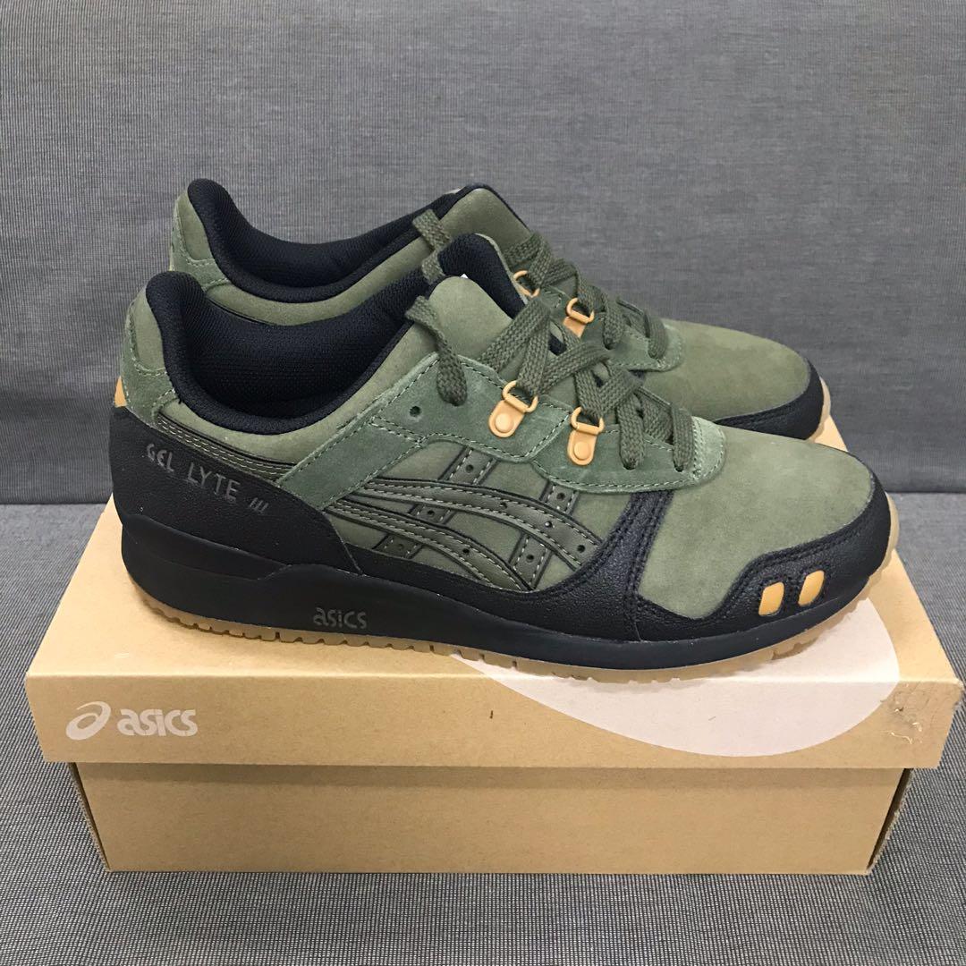 Asics gel lyte iii dark top olive