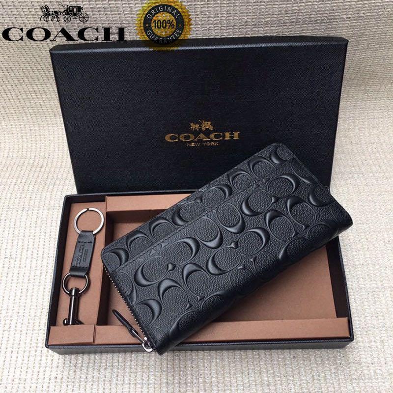 💯Authentic Coach Men Long Wallet, Men's Fashion, Watches & Accessories,  Wallets & Card Holders on Carousell