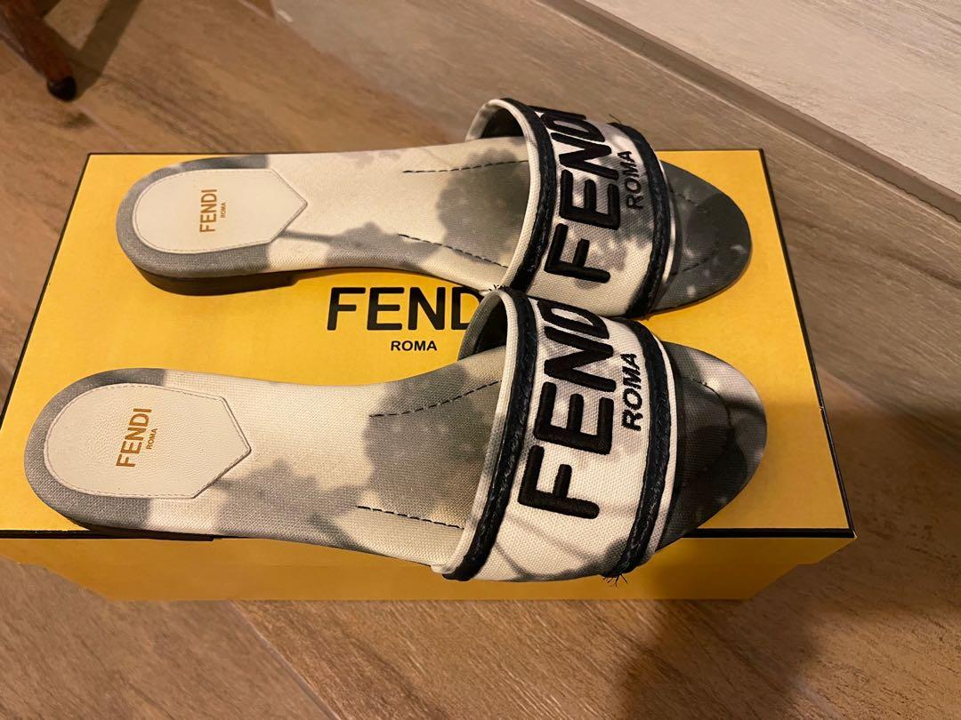 Fendi slides sale hot sale