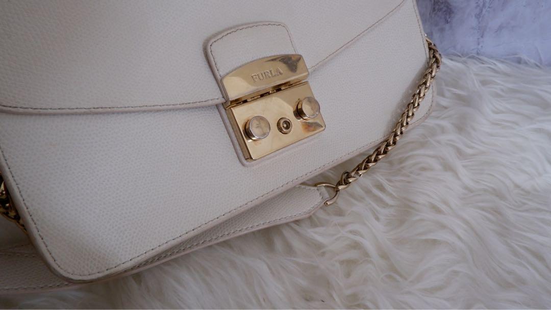 Furla Bags Furla Metropolis Mini White Authentic Furla Metropolis