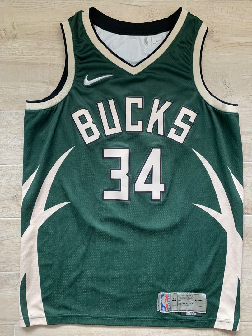 Authentic Milwaukee Bucks Earned Edition NBA Swingman Giannis