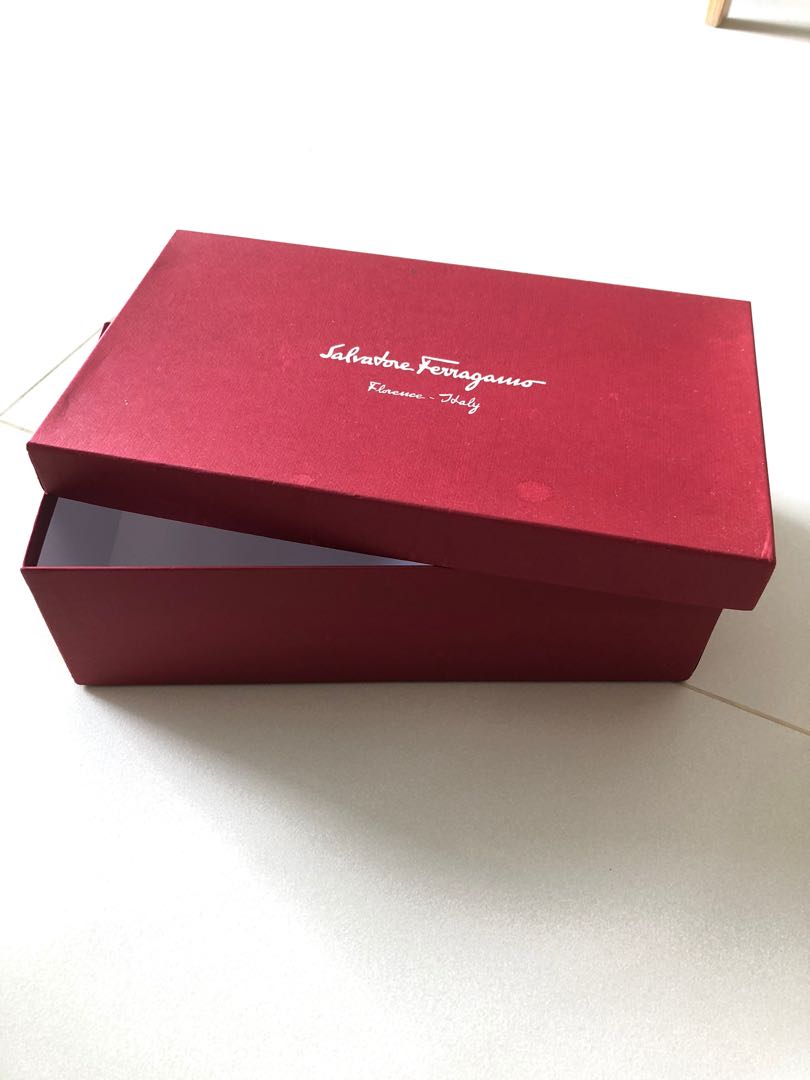 Authentic Salvatore Ferragamo Shoe Box, Luxury, Accessories on Carousell