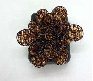 Beaded Flower Brooch