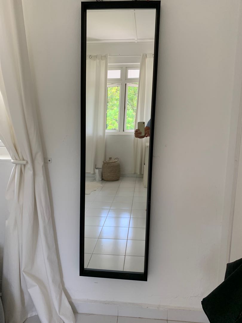 Black wall mirror ikea, Furniture & Home Living, Home Decor, Mirrors on