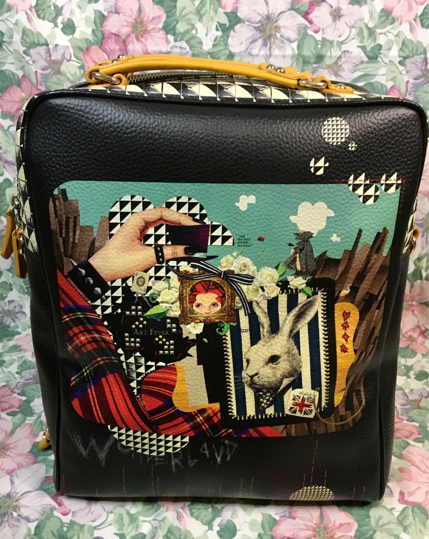Brera Art Fever Backpack (Alice in Wonderland), Women's Fashion