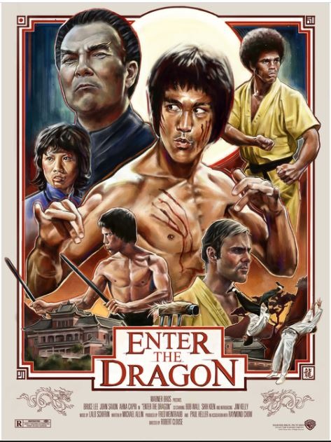 Bruce Lee Enter The Dragon Poster LIMITED EDITION 50 50 by Robert