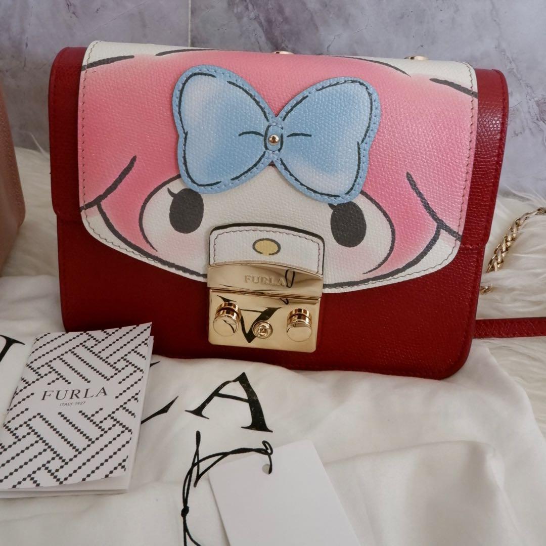 Bundle 2 Bag Flap Authentic Furla Sling Bag Sanrio My Melody Collection Shoulder Bag Preloved