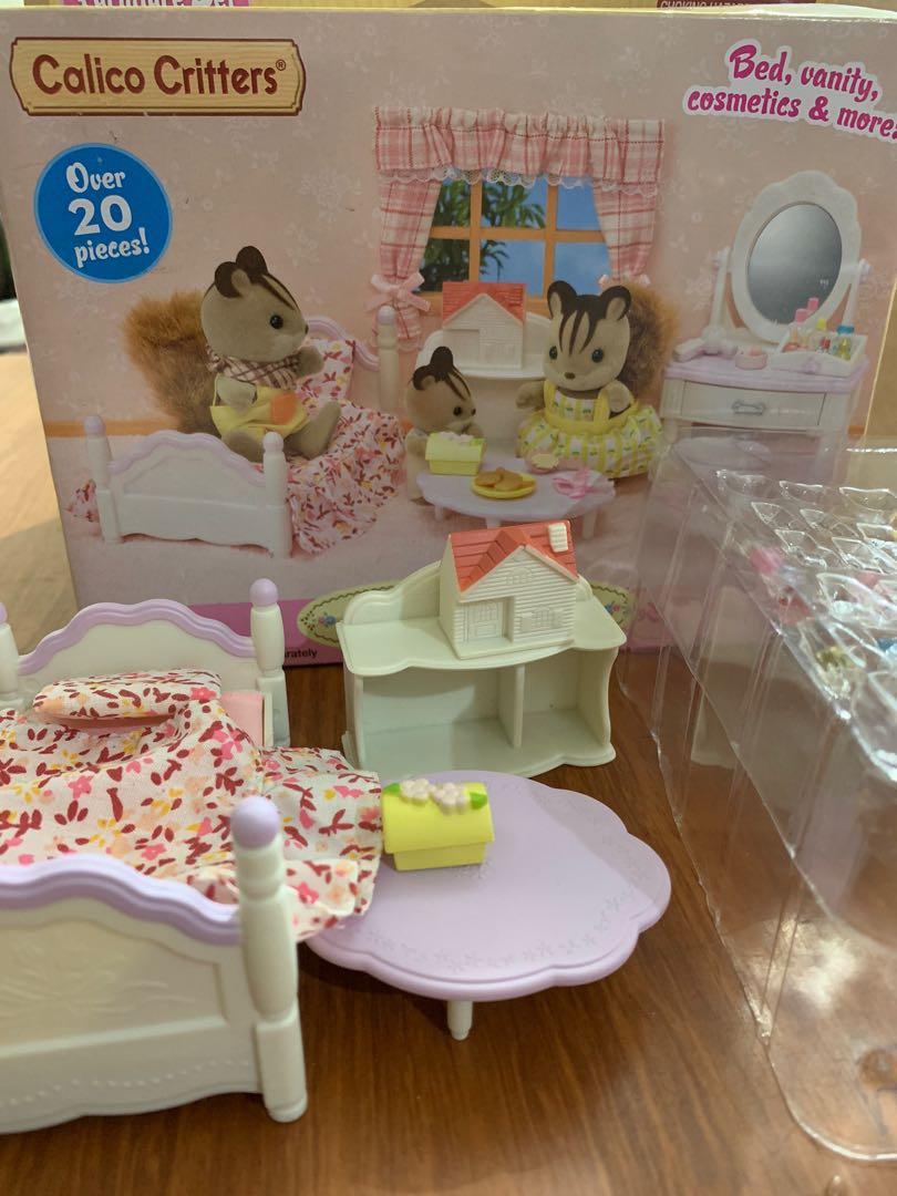 Calico critters bedroom & vanity top set