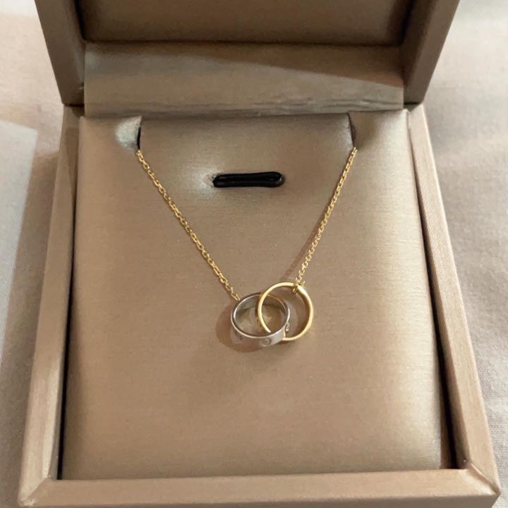 Cartier Two Tone Necklace Women s Fashion Jewelry Organizers