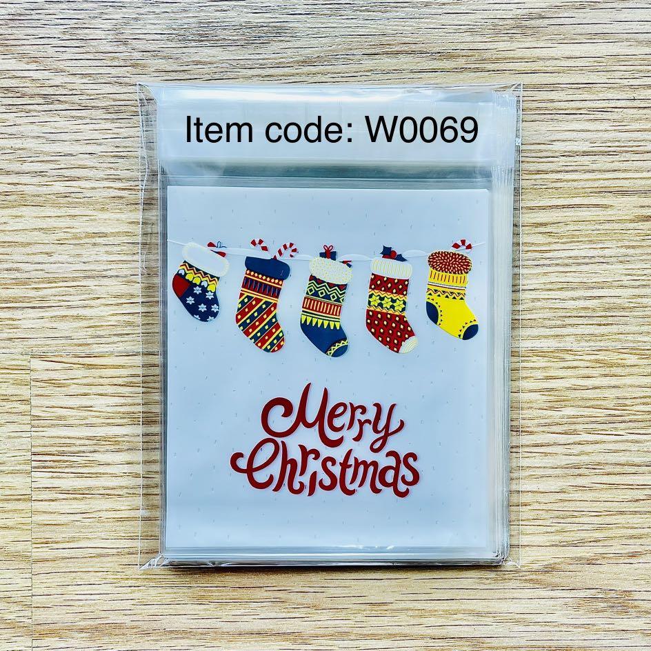 Christmas Theme Self-adhesive Plastic Packaging 40PCS/PACK (Category: Craft Supplies & Tools) located in Mandaluyong City. Submitted by wanderlez (Listing ID 1130359941, Image 3). Description: Item Code: W0068 - 72 ✔️OPP plastic material ✔️40pcs per pack ✔️10 x 10cm or 4 x 4 inches ✔️Food grade plastic and environment friendly Use for cookies, candies, chocolates, souvenirs and more. Perfect for gifts and giveaways! #christmas #merrychristmas #sa