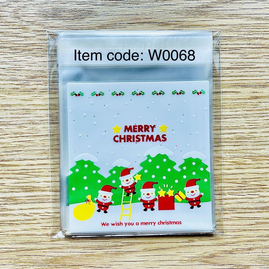 Christmas Theme Self-adhesive Plastic Packaging 40PCS/PACK (Category: Craft Supplies & Tools) located in Mandaluyong City. Submitted by wanderlez (Listing ID 1130359941, Image 2). Description: Item Code: W0068 - 72 ✔️OPP plastic material ✔️40pcs per pack ✔️10 x 10cm or 4 x 4 inches ✔️Food grade plastic and environment friendly Use for cookies, candies, chocolates, souvenirs and more. Perfect for gifts and giveaways! #christmas #merrychristmas #sa