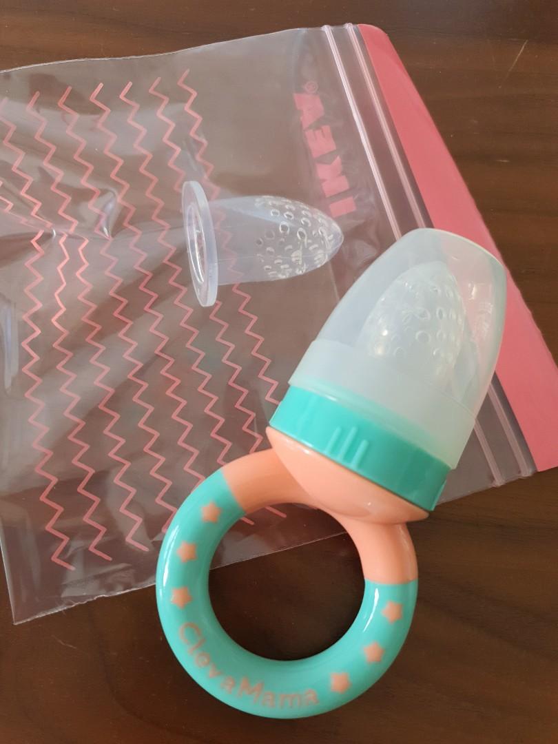 Clevamama ClevaFeed Silicone Safe Feeder With Extra Teat