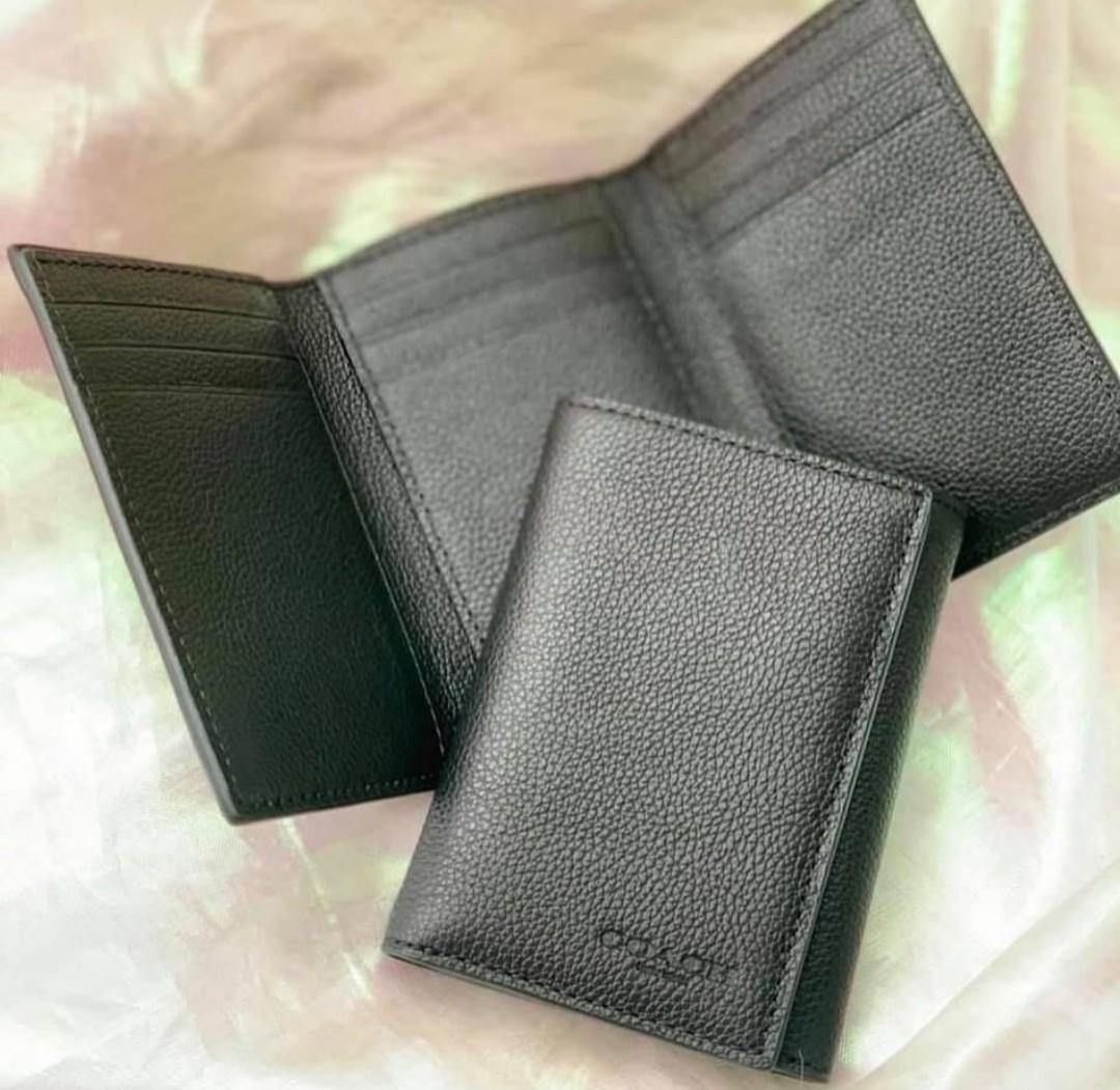 Coach mens trifold sale wallet