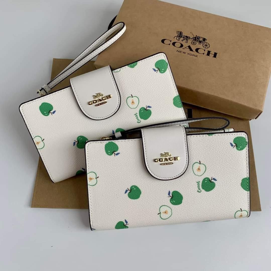 Coach Tech Wallet in Apple Print, Women 