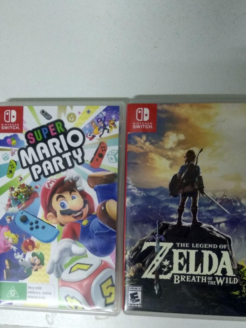 Combo- Mario Party & Zelda BOTW, Video Gaming, Video Games, Nintendo on  Carousell