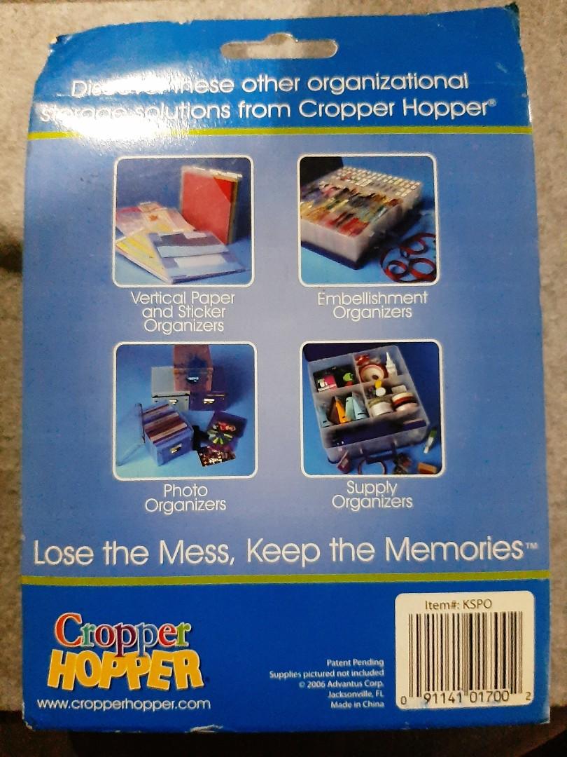 CROPPER HOPPER Photo/CD Organizer (Category: Craft Supplies & Tools) located in Makati City. Submitted by teenahbad (Listing ID 1130435927, Image 2). Description: Cropper Hopper photo /cd organizer. 3 out of 4 pieces left (white, violet and blue).