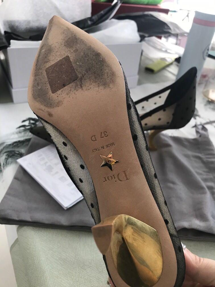 Christian dior clearance polka dot shoes