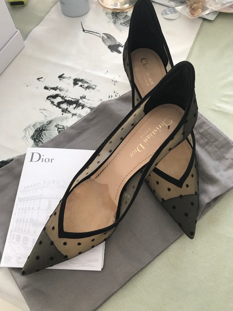 Christian dior online polka dot shoes