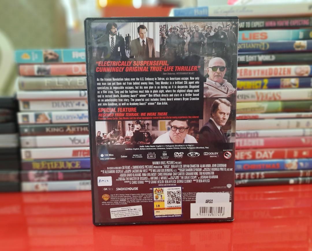 (DVD) Argo, Hobbies & Toys, Music & Media, CDs & DVDs on Carousell