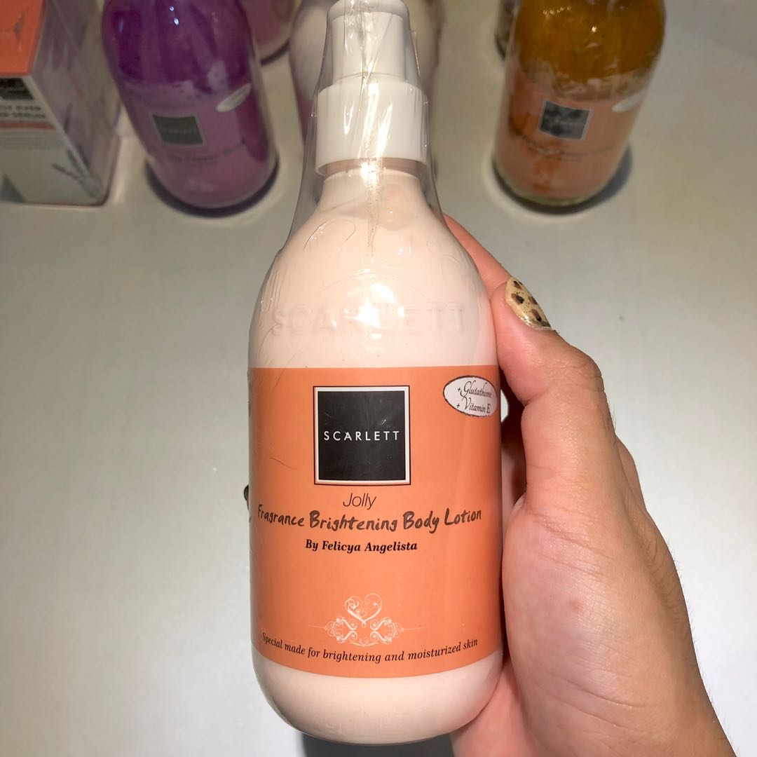 [FREEONG] JOLLY BODY LOTION SCARLETT WHITENING VARIAN COFFEE SERIES Cashback GoStore, Kesehatan
