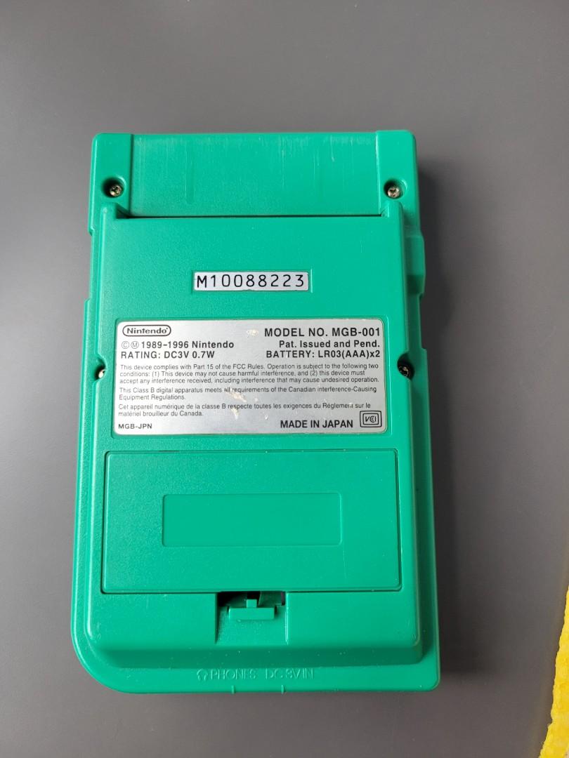 Gameboy Pocket (Green) Nintendo Game Boy console, Video Gaming, Video ...