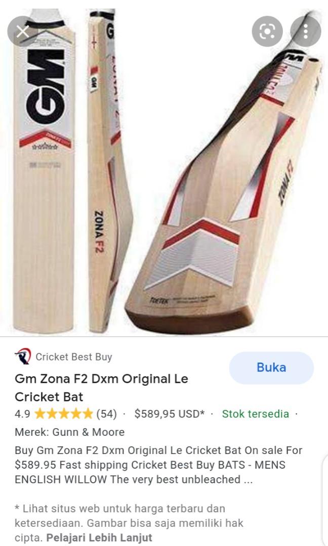 GM Zona F2 Original Cricket Bat, Olah Raga, Perlengkapan Olahraga