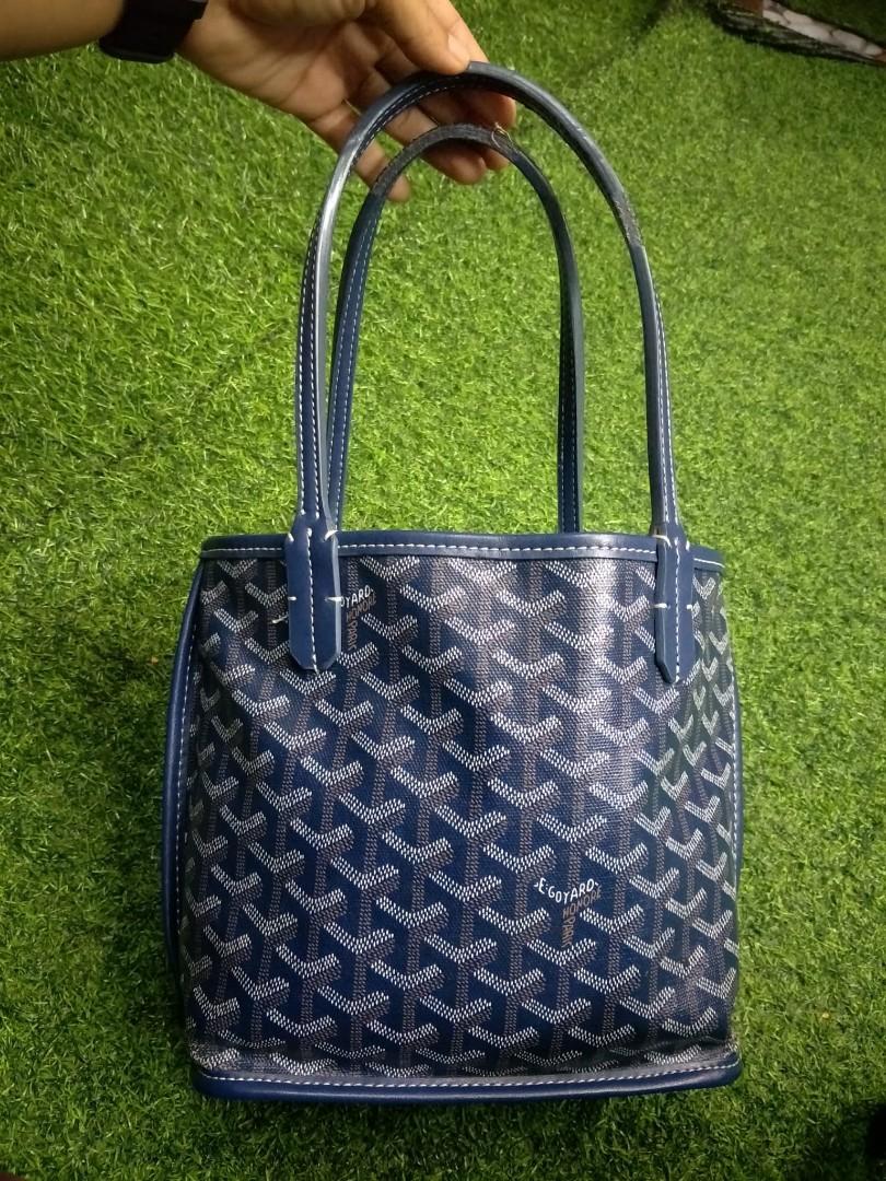 GOYARD NAVY BLUE SMALL TOTE BAG, Women's Fashion, Bags & Wallets, Tote Bags  on Carousell